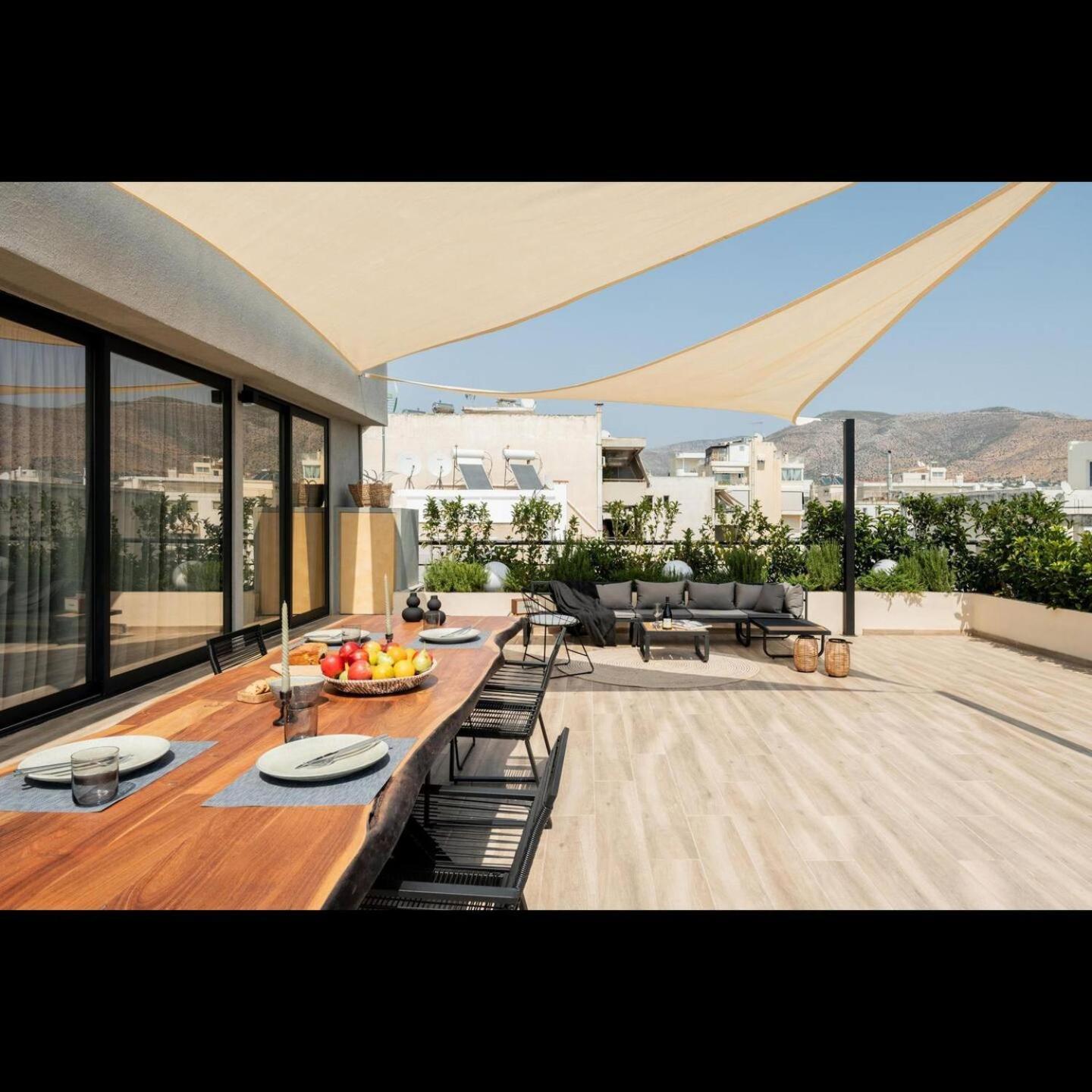 5Bd Luxury Penthouse With Sea View Atenas Exterior foto
